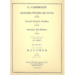 Grandes études de style op.134 : -Giuseppe Gariboldi