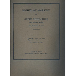 Suite miniature : pour violoncelle et - Bohuslav Martinu
