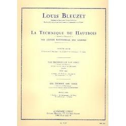 La technique du hautbois vol.1 : - Louis Bleuzet