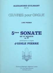 Sonate ut mineur op.80,5 : - Alexandre Guilmant