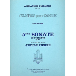Sonate ut mineur op.80,5 : -Alexandre Guilmant