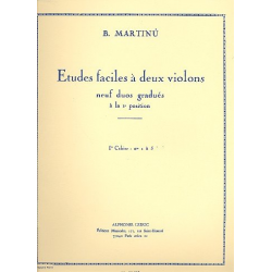 Etudes faciles à 2 violons vol.1 - Bohuslav Martinu