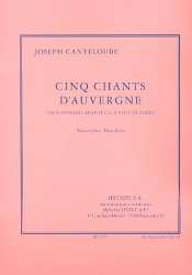 5 chants d'Auvergne : pour soprano, flute, - Marie-Joseph Canteloube de Malaret