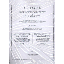 Méthode complète de clarinette -Hyacinte Eleonore Klosé