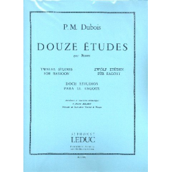 12 Études : pour basson - Pierre Max Dubois