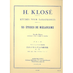 25 études de mecanisme : pour -Hyacinte Eleonore Klosé