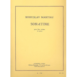 Sonatine : pour 2 violons et piano - Bohuslav Martinu