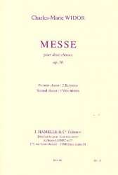 Messe op.36 : pour 2 choeurs et - Charles-Marie Widor