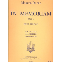 In memoriam op.61 vol.1 : - Marcel Dupré