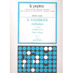 Mélodies vol.1 : pour chant et piano - Alexis Emmanuel Chabrier