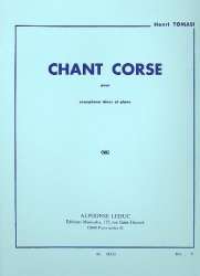 Chant corse : pour saxophone tenor -Henri Tomasi