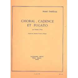 Choral, cadence et fugato : - Henri Dutilleux