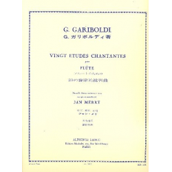 20 études chantantes op.88 pour flûte - Giuseppe Gariboldi