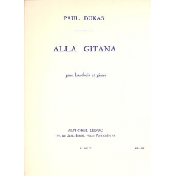 Alla gitana : pour hautbois et piano - Paul Dukas