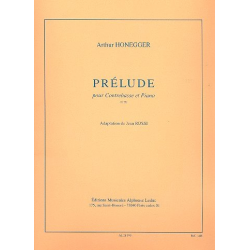 Prélude : pour contrebasse et piano - Arthur Honegger