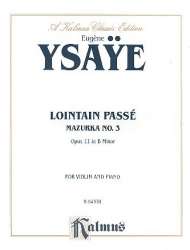 Lointain passé in b Minor op.11 : for violin - Eugène Ysaye