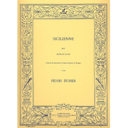Sicilienne : pour flûte et piano -Henri Büsser