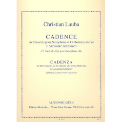Cadence du concerto pour saxophone - Christian Lauba