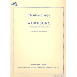 Worksong (+CD) : pour saxophone alto - Christian Lauba
