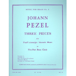 3 Pieces : for 5 brass instruments - Johann Christoph Pezel