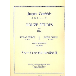 12 études : pour flûte - Jacques Castérède