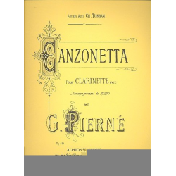 Canzonetta op.19 : pour - Gabriel Pierne
