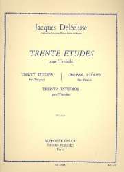 30 Études vol.2 : pour timbales (fr/dt/en/sp) - Jacques Delecluse