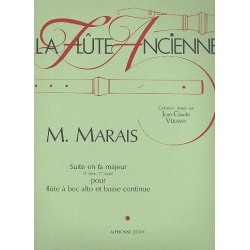 Suite fa majeur no.1 : pour flûte à bec - Marin Marais