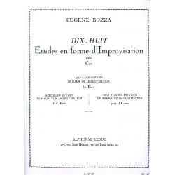 18 études en forme d'improvisation : - Eugène Bozza