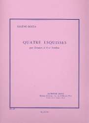 4 Esquisses : pour trompette en ut et trombone - Eugène Bozza
