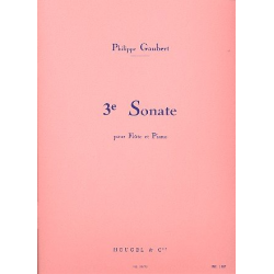 Sonate no.3 : pour flûte et piano - Philippe Gaubert
