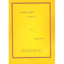 Caprilena : pour violon solo - Jacques Ibert