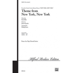 Kander & Ebb arr. KernNew York, New York, Theme from (SAB) -John Kander