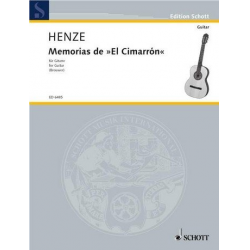 MEMORIAS DE EL CIMARRON : - Hans Werner Henze / Arr. Leo Brouwer