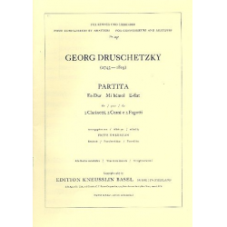 Partita Es-Dur : für 2 Klarinetten, - Georg Druschetzky