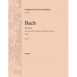 Konzert B-Dur Wq171 : für - Carl Philipp Emanuel Bach