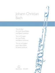 Trio G-Dur : für 2 Flöten und Bc - Johann Christian Bach
