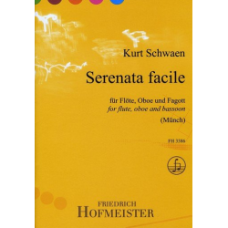 Serenata facile : für Flöte, Oboe und Fagott - Kurt Schwaen