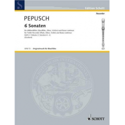 6 Sonaten Band 2 (Nr.4-6) : - Johann Christoph Pepusch