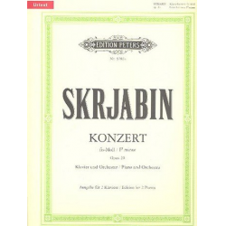 Konzert fis-Moll op.20 für Klavier und Orchester : - Alexander Skrjabin / Scriabin