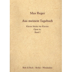 Aus meinem Tagebuch op.82 Band 1: - Max Reger