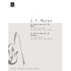 12 kleine Duette op.38 Band 1 : - Jacques Mazas