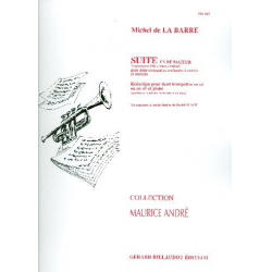 Suite en ré majeur pour 2 trompettes, orchestre à cordes et clavecin : - Michel de la Barre