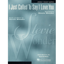 I just called to say I love You : - Stevie Wonder