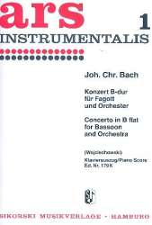 Konzert B-Dur für Fagott und Orchester (Klavierauszug) - Johann Christian Bach