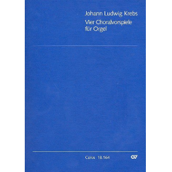 4 Choralvorspiele : für Orgel - Johann Ludwig Krebs