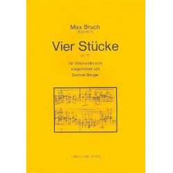4 Stücke op.70 : für Violoncello - Max Bruch