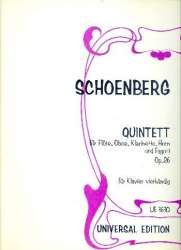 Quintett op.26 : - Arnold Schönberg