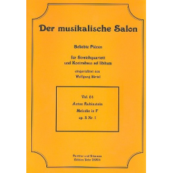 Melodie in F op.3,1 : für Streichquartett, - Anton Rubinstein