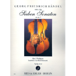 7 Sonaten aus op.1 : für 2 Violinen - Georg Friedrich Händel (George Frederic Handel)